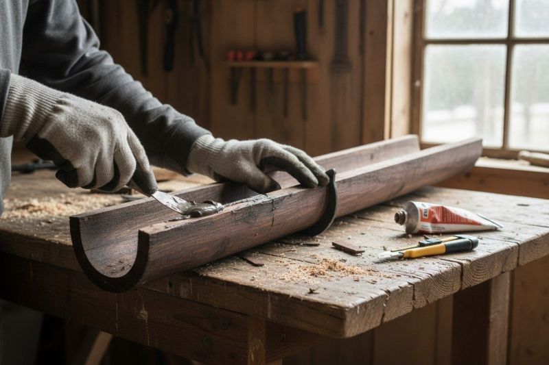 Wooden Gutter Repair